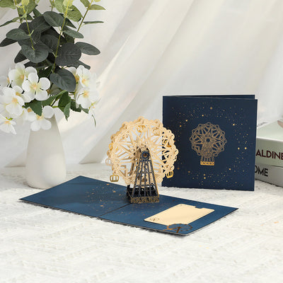 3D Pop-Up Ferris Wheel Greeting Card Set