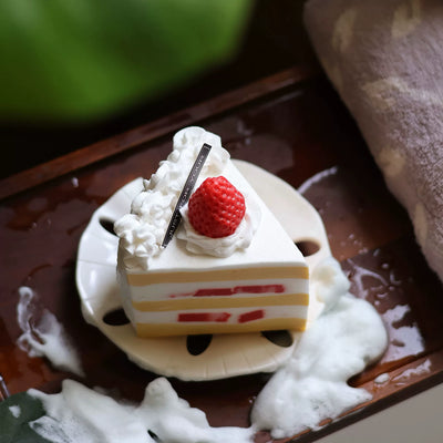 Strawberry Cream Cake Slice Soap