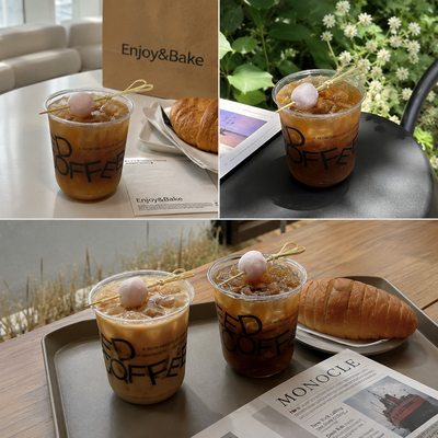 Custom Printed 17oz Transparent U-Type Cold Coffee Plastic Cups