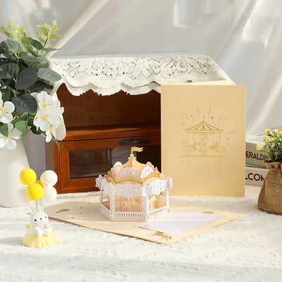 3D Carousel Pop-Up Card Set