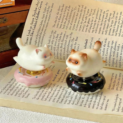 Rotating Glaze Kitty Ornament